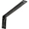 Ekena Millwork Embrey Steel Bracket, Antiqued Silver 2"W x 18"D x 6 1/2"H BKTM02X18X06EBASV - alternate 1